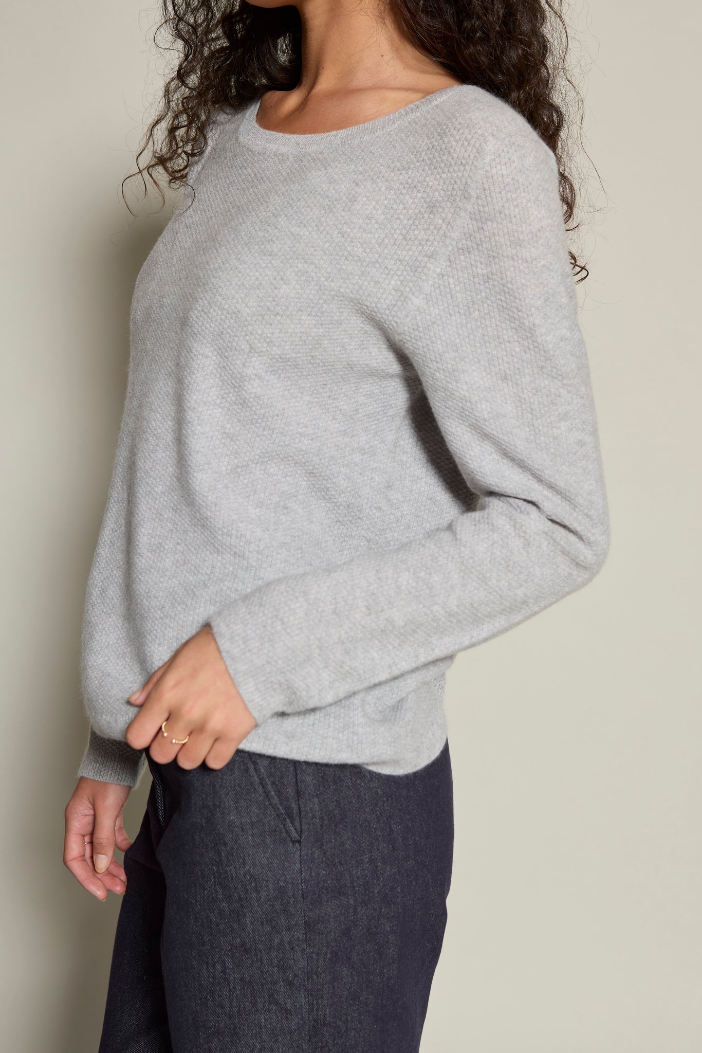 Annie Moss Stitch Sweater